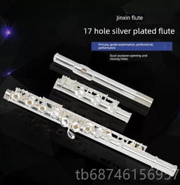 New Model 17 Closed Hole C Key e Silver-Plated Key Open and Closed Hole Dual-Use Beginner Performance Professional Exam Instrument Flute