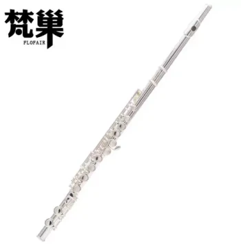 Western Wind Instrument, 16-Hole Closed Hole, White Copper Silver-Plated Integrated Key Flute for Beginners and Performance, Key of C, Series X Division E Curve 3