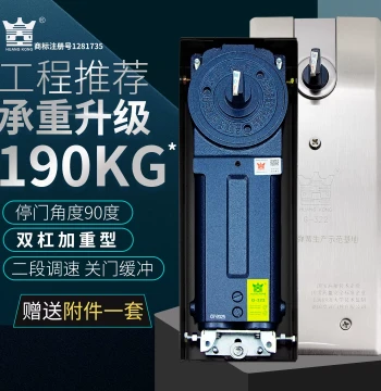 Haida HG Genuine G-322 Floor Spring 190kg for Framed Glass Doors, Aluminum Alloy Door Double-Cylinder Floor Hinge