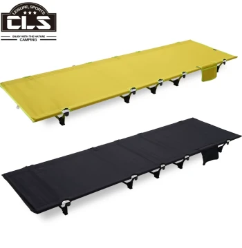 Outdoor Lightweight Folding Camping Cot, Portable Military-Style Bed, Simple Caregiver Nap Bed, Leisure Camping Bed