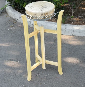 Wooden Ban Drum Stand, Solid Wood Beijing Opera Drum Frame, Foldable Triangle Board Drum Bracket Accessory