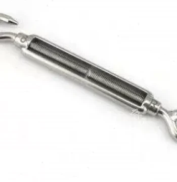 304 Stainless Steel Turnbuckle M10 - Open Body Wire Rope Tightener, 10mm Strainer