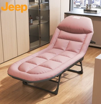 JEEP American Style Folding Nap Bed Office Single Recliner Hospital Care Companion Simple Portable Lunch Break Essential