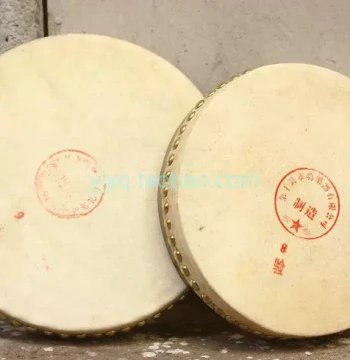 Yongming Extra-Thick Cowhide Single-Sided Drum, Single Skin Drum, Half-Tang Drum, Wenzhou Drum Lyrics Single-Sided Drum, Flat Drum, Large Size 8-inch 9-inch