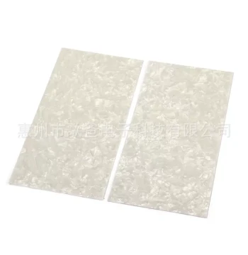 Selected Musical Instrument Accessories, Set of Two White Pearl Pickguards for Guitar