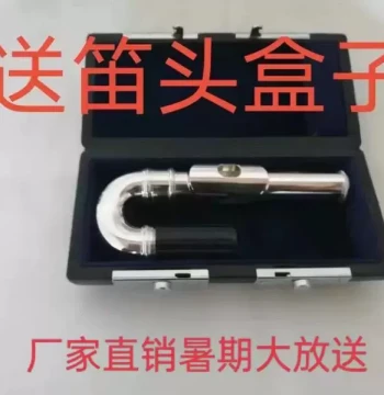 Flute Headjoint, Curved Flute Head for Kids, Flute Mouthpiece, C Key Curved Tube Flute Head, U-Shaped Tube Flute Accessories