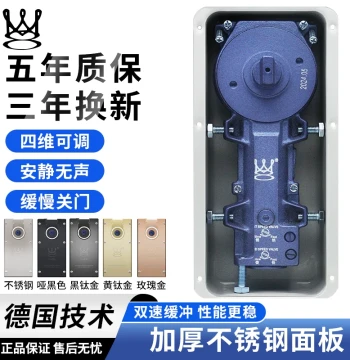 Glass Floor Spring H-220B for Framed and Frameless Aluminum Alloy Glass Doors, Universal Accessory with 100kg Buffer