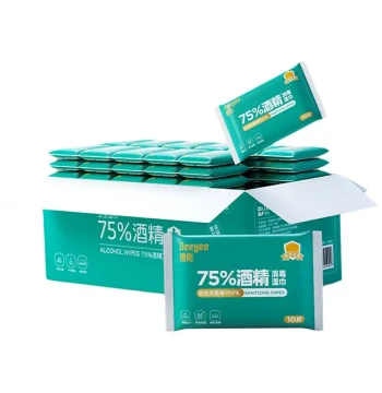 Deyou 75% Alcohol Wipes 99.99% Sterilization Disinfecting Wet Wipes Small Pack Travel Portable Home Use Wet Paper