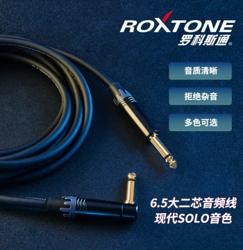 ROXTONE Electric Guitar Cable Master Guitar Audio Cable Bass Cable Speaker Bass Instrument Noise Reduction Cable