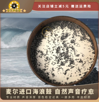 Meinl Ocean Drum Germany, Natural Sound Therapy Wave Sound Simulation Instrument, Sheepskin Yoga Mimicry Ocean Drum