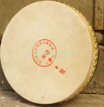Yongming 8-inch Single-Sided Drum 27CM Half-Tang Drum Taoist Drum Extra-Thick Top Layer Buffalo Skin Hand Drum Side Drum Single-Sided Drum
