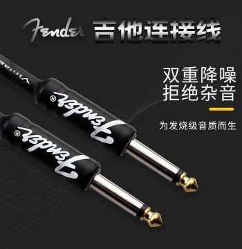 Fender Instrument Cable for Electric/Acoustic Guitar, Bass, and Ukulele, Electro-Acoustic Audio Cable, 3m/6m/10m