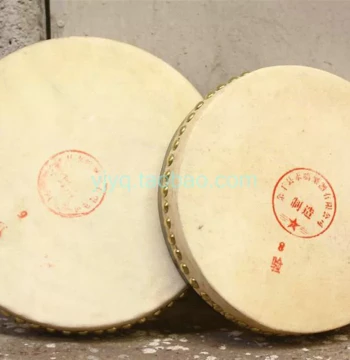Yongming Extra-Thick Cowhide Single-Head Drum, Single-Skin Drum, Half-Tang Drum, Taoist Drum, Single-Sided Flat Drum, Large Size 8-inch 9-inch