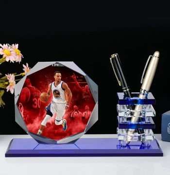 Basketball Star-Themed Pen Holder: Practical Birthday Gift for Boys Featuring James, Kobe, Curry & More