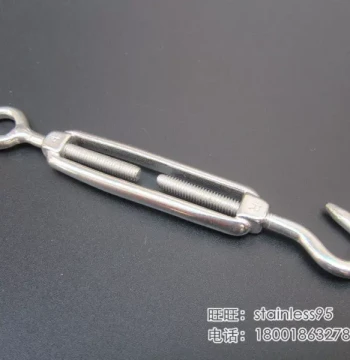 201 Stainless Steel Turnbuckle, Stainless Steel Flower Basket Screw, Wire Rope Tensioner M6
