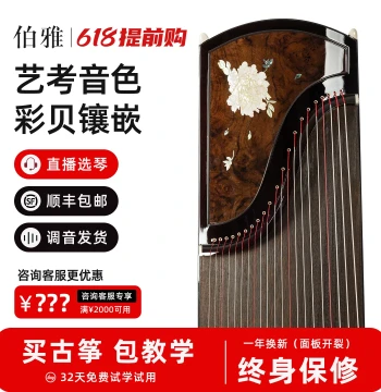 Boya Official Flagship Store Art Exam Performance Professional Grade 10 Adult Children Beginner Entry Ebony Guzheng