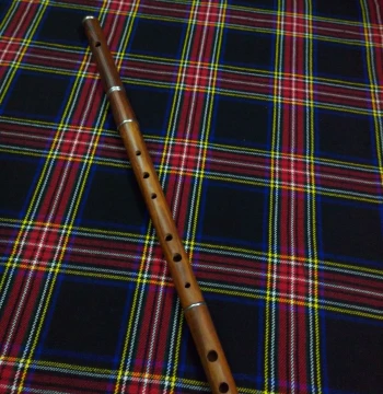 UK/Ireland Wooden Flute in D - Professional Rosewood Flute, 26 Inches, 4 Sections with Wooden Hard Case