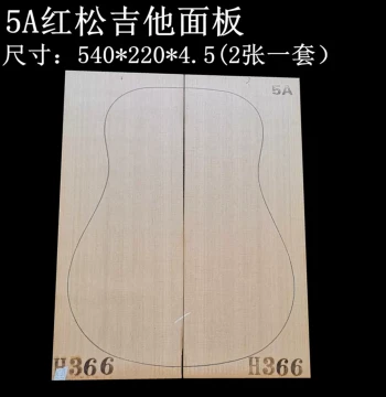 5A Classical Guitar Top Made from 10-Year-Old Red Cedar Solid Wood - Handcrafted Materials & Accessories by Hongyin