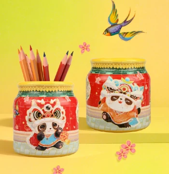 Forbidden City Stationery Cute Palace 3D Puzzle Pencil Holder - Creative Cultural Gift for Girls' Birthdays