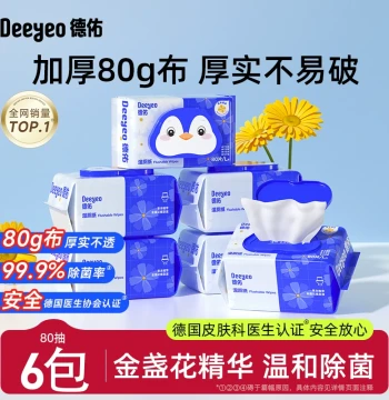 Deeyeo Flushable Wet Toilet Paper, Family Value Pack, Specialized Wet Wipes for Men, Women, and Pregnant Users, Moist Toilet Tissue