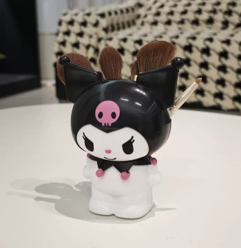 Desktop Decor New Style Pen Holder, Cute Kuromi Series Storage Box and Makeup Case, Premium Plastic Student Pen Holder