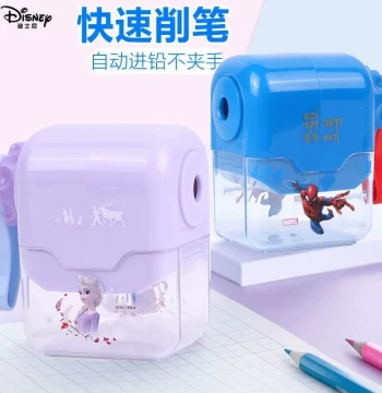 Disney Automatic Feed Pencil Sharpener for Kids - Spider-Man Design for Elementary School Pencils