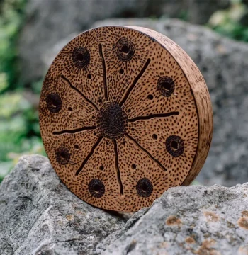 Zhuangshengmengdie Breathing Rain Stream Water Drum Sound Healing Onomatopoeic Stick - Meditation Instrument for Niche Yoga and Stream Sounds
