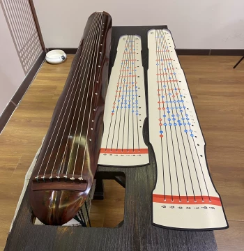 1:1 Guqin Position Chart [Authentic with Course Included], Mnemonic Aid for Note Positions, Protects Guqin Table, Original Design by Teacher Cao Lansuo