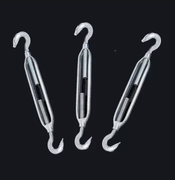 Bulk Fixed Hook Steel Wire Double Tightening Turnbuckle Open OC Flower Basket Screw Thread Flower Body Lan Iron 345 Pull Hook Tensioner