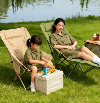 Outdoor Folding Lounge Chair - New Portable Dual-Use Camping Chair & Office Nap Folding Bed