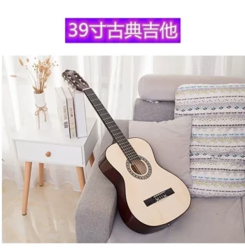 Rounded Corner Classical 38-Inch and 41-Inch Student Beginner Guitar - Entry-Level Practice Folk Wood Guitar with Full Accessory Kit