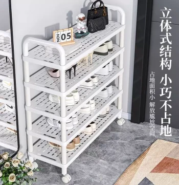 Multi-Layer Shoe Rack for Entryway - Space-Saving Shoe Cabinet for Dorms and Rentals, Popular Storage Solution