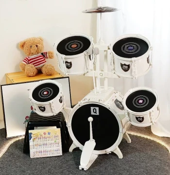 Dabaijin Drum Set for Beginners, Home Practice Jazz Drum Kit, Children's Percussion Instrument, Professional Birthday Gift