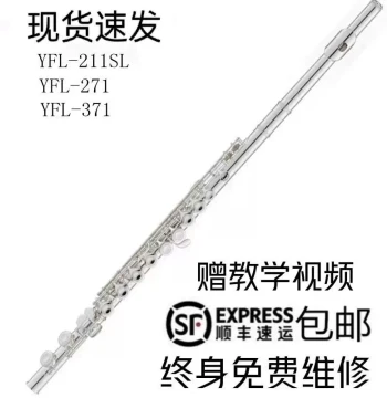 Genuine 16 Closed-Hole Silver-Plated 211SL Silver-Plated Closed-Hole 371 B-Foot Flute for Beginners and Certification Exams