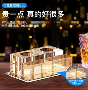 Crystal Microphone Stand for KTV, Hotels, and Nightclubs, Desktop Glass Base for Wireless Microphones, Free Shipping