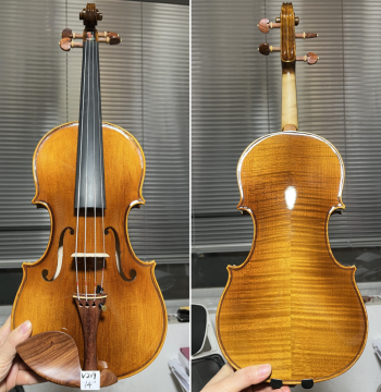 Yiming Instruments 14-inch Handmade European Wood Figured Viola, Also Available in 13-inch and 12-inch for Children's Exams