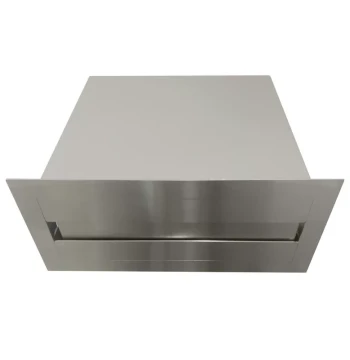 Stainless Steel Hidden Under-Mount Paper Towel Dispenser Behind Mirror, Recessed Bathroom Tissue Box, Embedded Hand Towel Holder