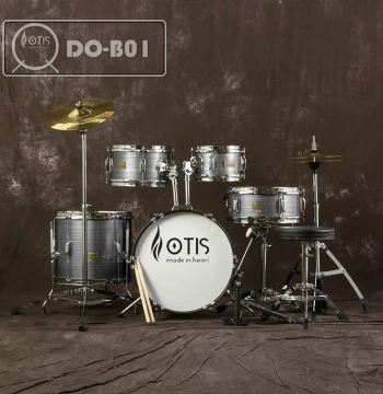 Otis DO-B01/C01 Drum Kit for Beginners – 5 Drums, 2 Cymbals, Suitable for Adults and Kids