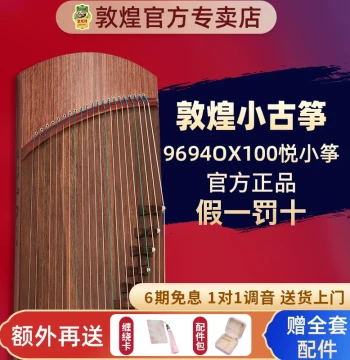 Dunhuang Children's Professional Guzheng for Grading Exams, Model 9694OX, 100cm Portable Rosewood Yue Small Guzheng