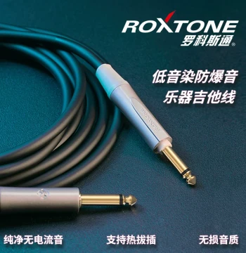 Rockstone Noise-Canceling Electric Guitar Cable - Pure Sound for Bass and Acoustic Guitars