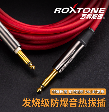 Rockstone Guitar Connection Cable, Acoustic Guitar Plug-in Cable, Hot-Swappable Bass Monitor Speaker Mute Line