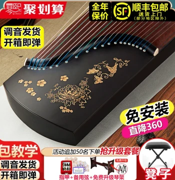 Qinxi Guzheng Beginner Entry Level Grade 10 Professional Performance Children's Guzheng Official Flagship Store Instrument