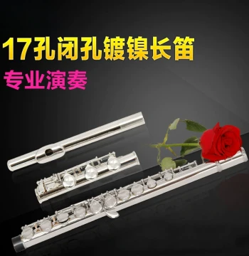 Export-Grade C Tuning Flute: 17-Hole, Split E-Key, Nickel Plated