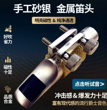 ZK Metal Mouthpiece Eb Alto Saxophone Mouthpiece Bb Tenor Soprano Beginner Pop Winnie Salmer