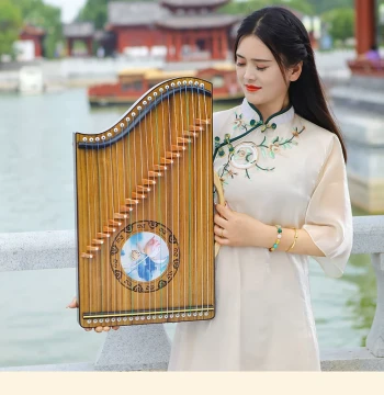 Guzheng Finger Trainer 21-String Bridge Version - Portable Mini Instrument for Beginners Learning Fingering and Performance