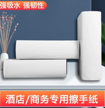 Hotel, Guesthouse, and KTV Restroom Paper Towel Dispenser, Bathroom Virgin Pulp Hand Towel Box, Large Roll Toilet Paper Bulk Wholesale