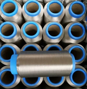 100% Silver Fiber Conductive Yarn: Silver Ion Antibacterial Thread, Silver-Plated Nylon Filament (20D/40D)