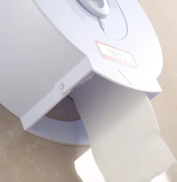 Premium Large Round Hotel Tissue Dispenser Bathroom Jumbo Roll Paper Holder Plastic Hand Towel Box Large Roll Container Factory
