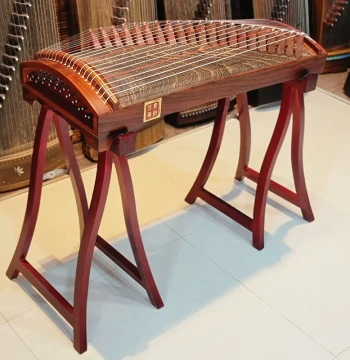 Suyun Professional Portable Excavated Guzheng, Handcrafted with Paulownia Top, Solid Wood Mini Concert Instrument