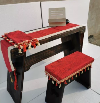 6.18 Sale Bestseller Steel Tongue Drum Stand, Pure Paulownia Solid Wood Resonance Box, Guqin Table and Stool, Antique Style Solid Wood